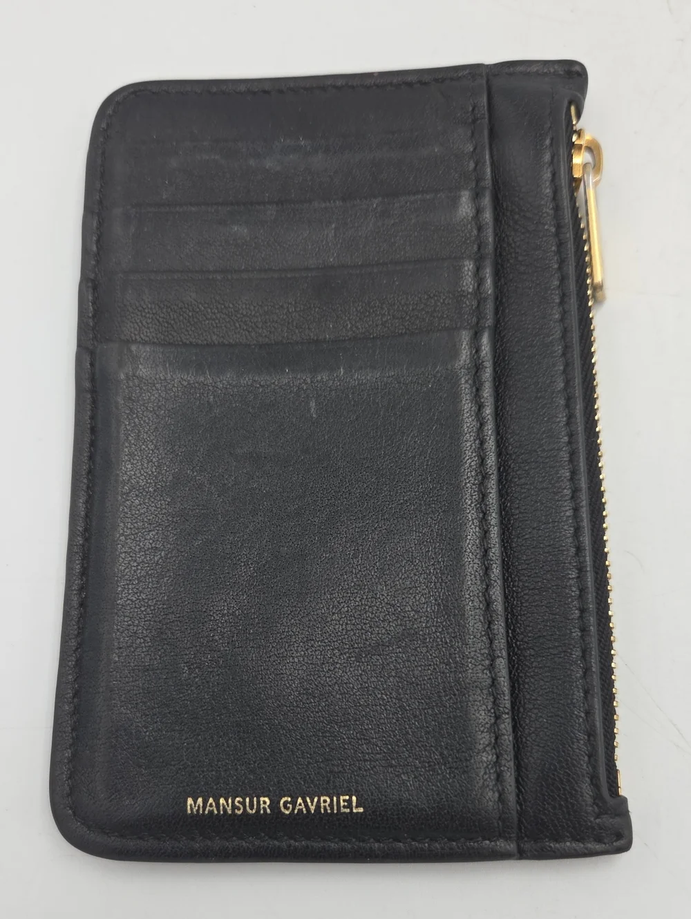 Mansur Gavriel Black Leather Card Wallet